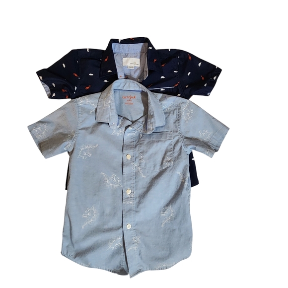 Boys Dinosaur Button Down Shirts - Picture 3 of 5